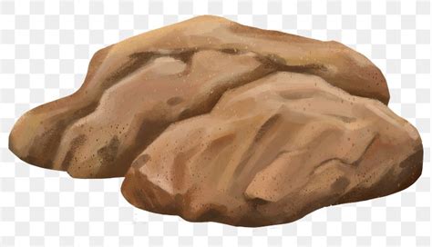 Brown Rock Png Sticker Stone Premium Png Rawpixel