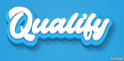 Qualify Text Effect And Logo Design Word