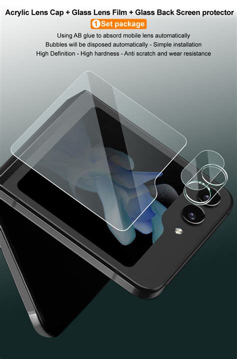 Imak For Samsung Galaxy Z Flip G Hd Tempered Glass Camera Lens