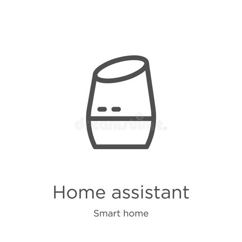 Home Assistant Icon Vector from Smart Home Collection. Thin Line Home ...