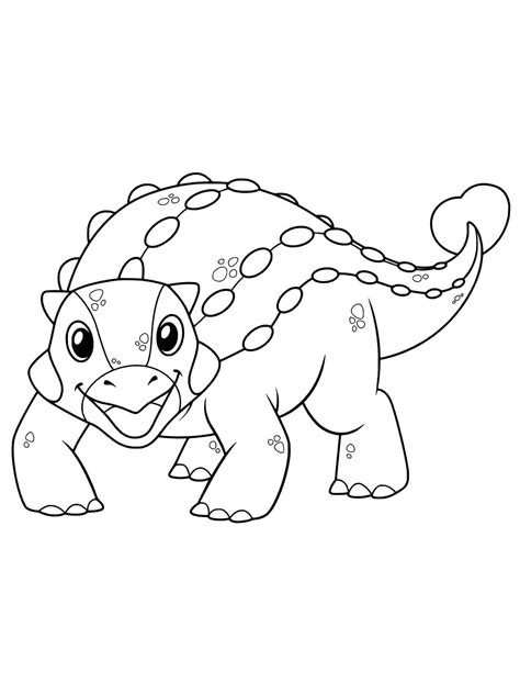 Ankylosaurus Coloring Pages