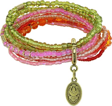 Konplott Damen Armbandset Petit Glamour D Afrique 11tlg Brass Multi