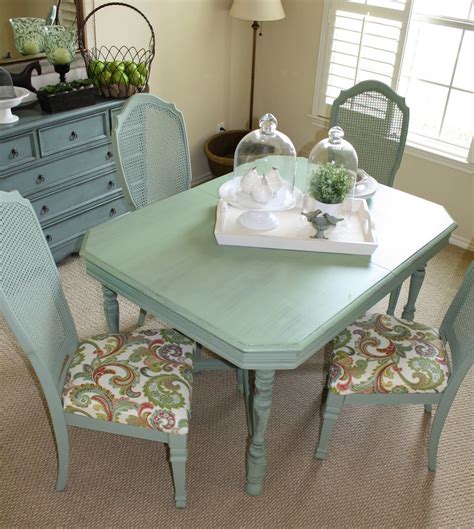 Seafoam Green Dining Room Ideas Green Dining Chairs Painted Dining