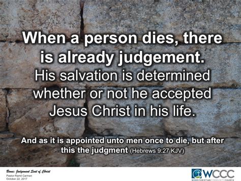 The Judgment Seat Of Christ Sermon | Awesome Home