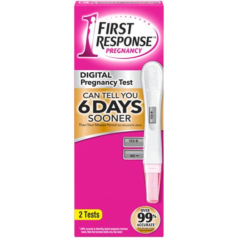 First Response Pregnancy Tests Gold Digital Early Result With Due Date