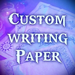 Custom Writing Paper Set. Choose Your Personalized Page Design Theme ...