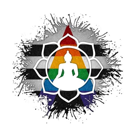 Paint Splatter Lgbt Ally Pride Lotus Symbol Lgbt Ally Pride Pin