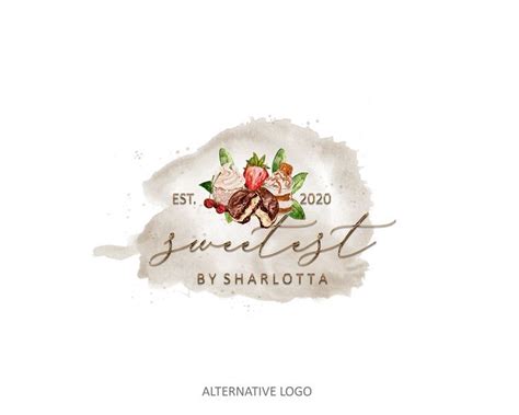 Sweets Treats Logo Premade Sweet Delights Logo Homemade Treats Custom