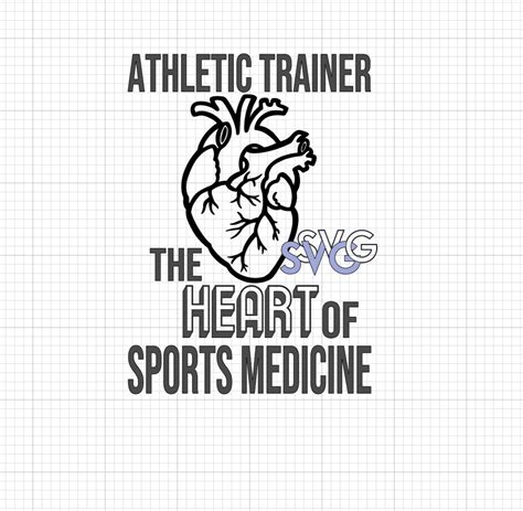 Athletic Trainer is the HEART of Sports Medicine Bundle SVG Zip File ...