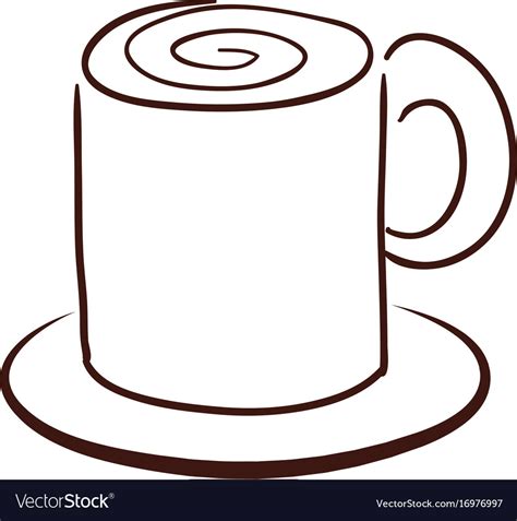 Mug Hot Drink Royalty Free Vector Image VectorStock