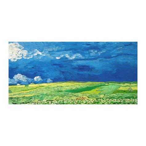 Wheatfield Under Thunderclouds by Vincent van Gogh Canvas Print | Zazzle