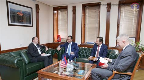 Armenian Defense Minister Hosts U S Ambassador Richard Mills Panorama Armenian News