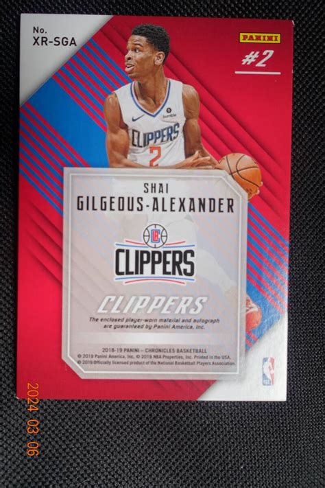 Yahoo オークション Shai Gilgeous Alexander 2018 19 Panini Chroni