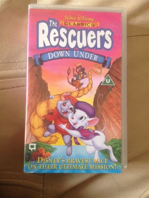 Walt Disney Classics The Rescuers Down Under Pal Vhs Video Tape Sexiz Pix