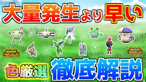 大量発生より早い野生色違い厳選徹底解説ポケモンSV YouTube