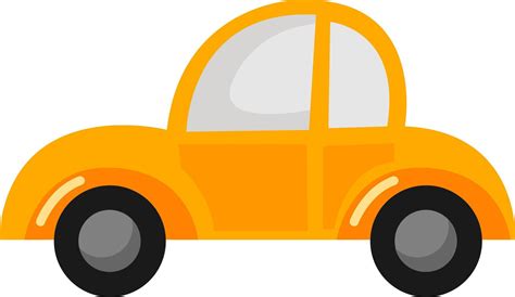 Yellow Car Illustration Vector On White Background 13554674 Vector