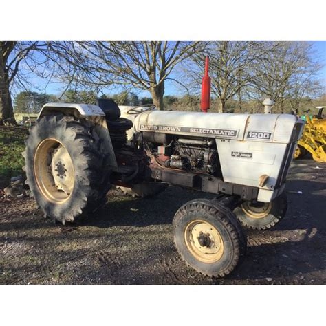 David Brown 1200 Selectamatic Tractor With 12 Speed And Foot Throttle