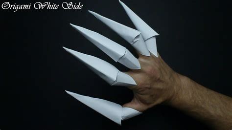 How To Make Claws Out Of Paper Youtube