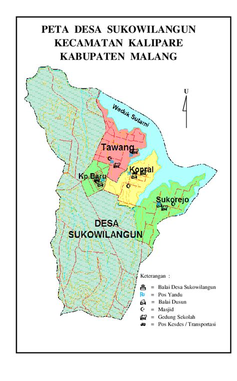 Kecamatan Peta Kabupaten Malang Desa Banjarejo Kecamatan Pakis