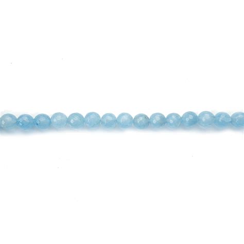 Light Blue Dyed Quartzite Stone Faceted Round 10mm Beads Michaels