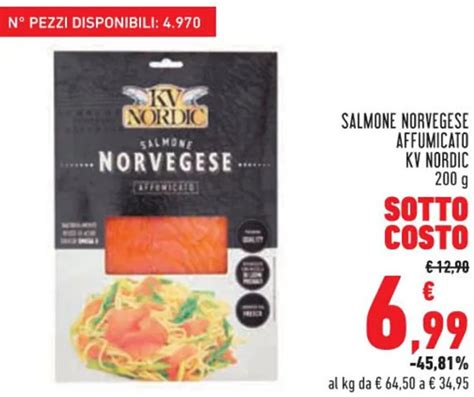 Kv Nordic Salmone Norvegese Affumicato G Offerta Di Conad