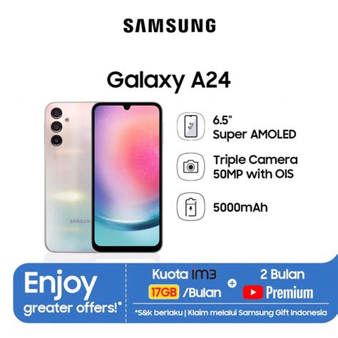 Jual Samsung Galaxy A24 4g 8gb128gb Helio G99 50mp Triple Camera Nfc 65 Amoled Li