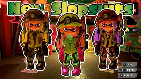 Splatoon 3 Salmon Run Next Wave All New 3 Color Slopsuits Polka Dot