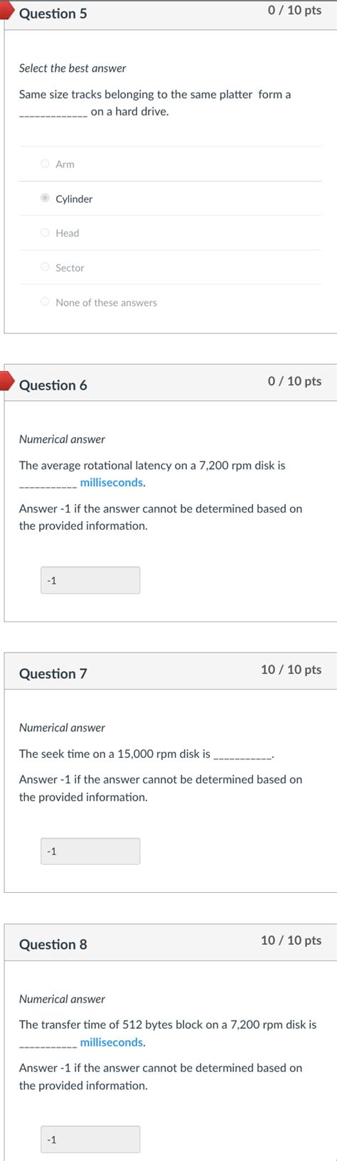 Solved Question 1 0 / 10 pts Numerical answer With a | Chegg.com 