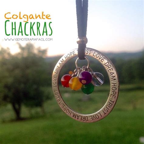 Colgante de los CHAKRAS círculo Gemoterapia Fácil Tienda de