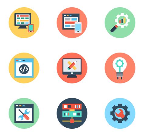 Web Design Icon Flat 133143 Free Icons Library