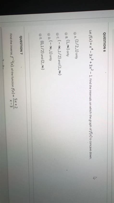 Solved Question 6 Let F X X4 3x3 3x2 1 Find The