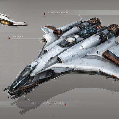 Everspace Playership Tobias Frank Space Ship Concept Art Concept