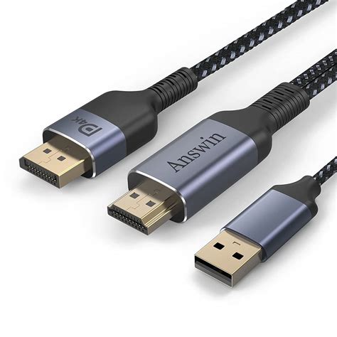 Hdmi To Displayport Cable Answin K Active Hdmi To Displayport Adapter