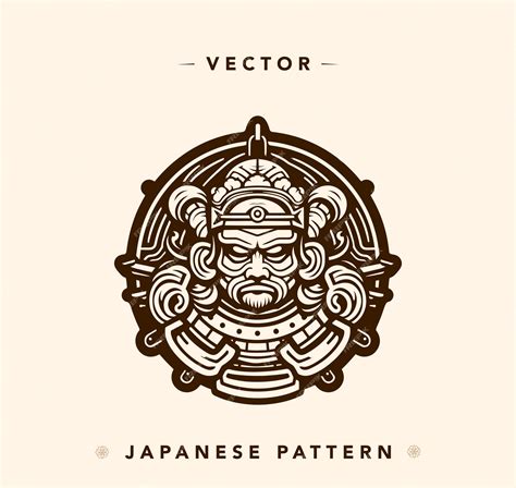 Premium Vector | Japanese oni and samurai vector illustration