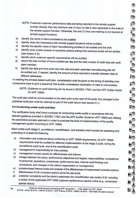 Rules For Achieving And Maintaining IATF Recognition IATF Rules 5th