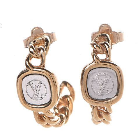 Louis Vuitton Lv Initiales Iconic Earrings Hoops Semashow