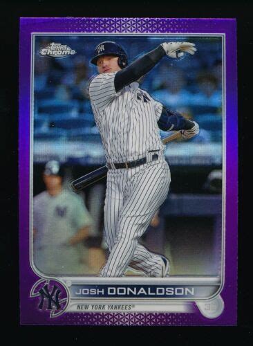 Josh Donaldson Topps Chrome Update Purple Refractor Rc Usc