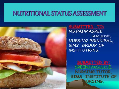 Nutritional Assessment Ppt