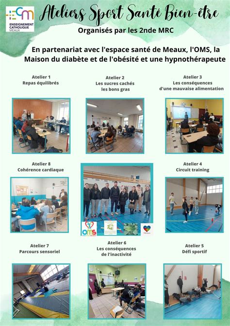 Ateliers Sport Sant Bien Tre Ecm Enseignement Catholique De Meaux