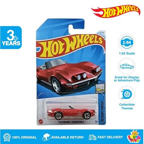 Jual Hot Wheels Stingray Convertible Red Lot G Shopee Indonesia