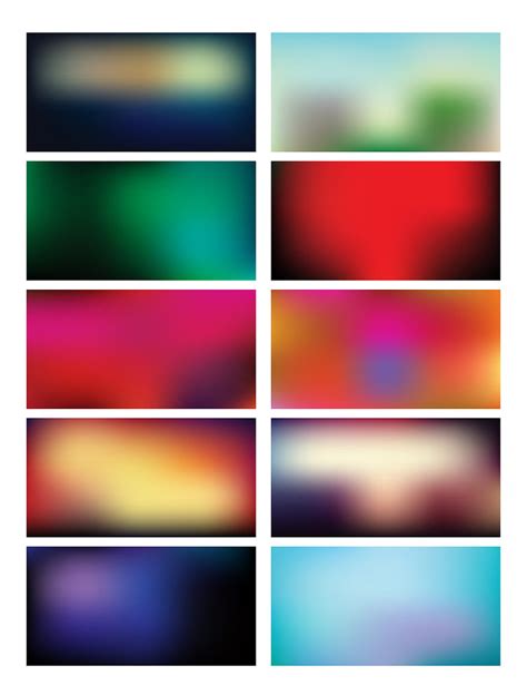 Colorful Blurred Backgrounds Set 11 Ai Eps Vector Uidownload