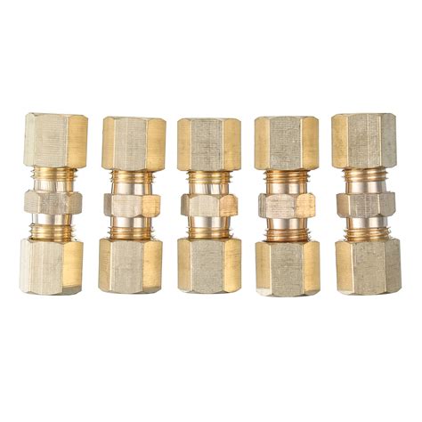 Brass Compression Fitting Union For 316 Od Hydraulic Brake Lines 5