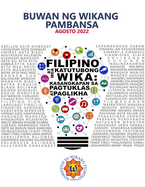 Buwan Ng Wika 2022 Filipino At Mga Katutubong Wika Kasangkapan Sa