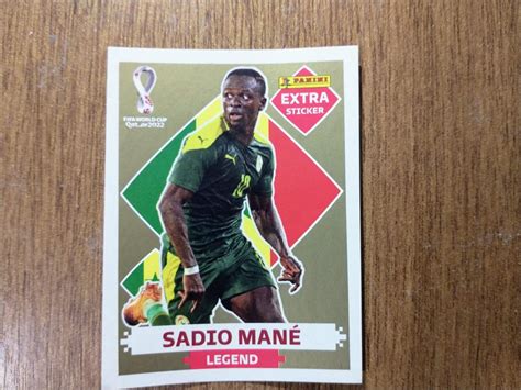 Figurinha Extra Sticker Legend Gold Sadio Man Copa Livro Panini