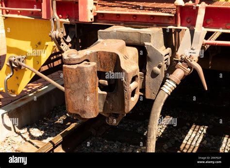 Railroad Car Coupler Hi Res Stock Photography And Images Alamy