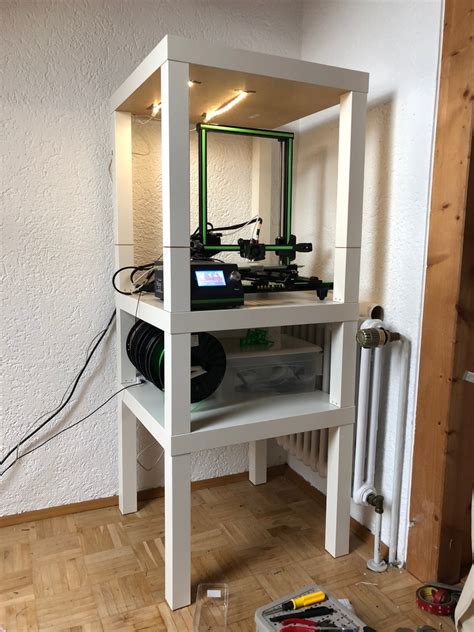 Free 3d File Invisible Ikea Lack Connection Printer Enclosure 🫥・model