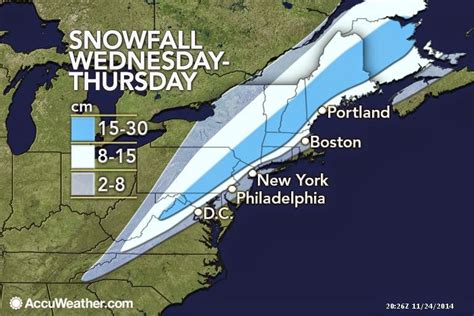 Your Friendly Neighbourhood Weather Guy: Snow map of the east coast snow...