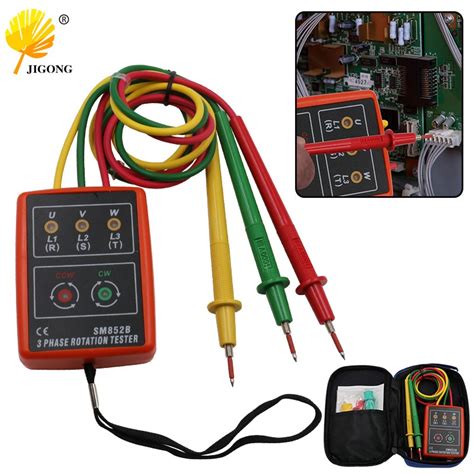 Sm B Digital Phase Sequence Meter Phase Tester Ac Phase Indicator