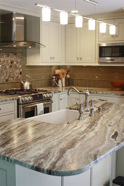 50 Popular Brown Granite Kitchen Countertops Design Ideas