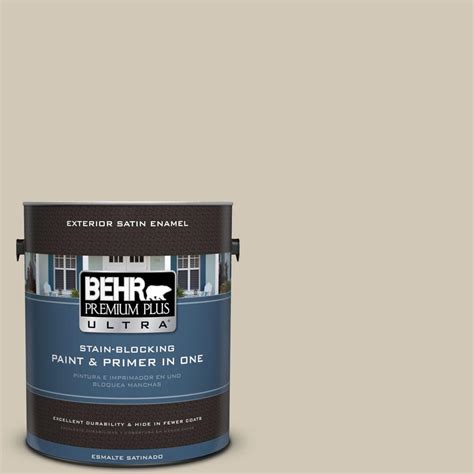 Behr Premium Plus Ultra 1 Gal 750c 3 Sandstone Cliff Satin Enamel